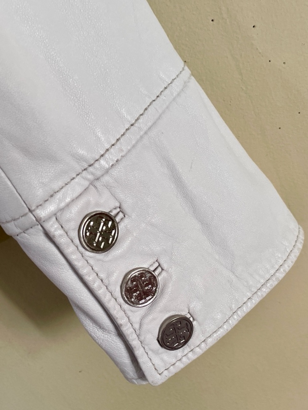 Tory Burch | Sgt Pepper Leather Jacket, Sz 10 fits like 6-8 ♥ Like new - Picture 4 of 9